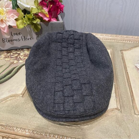 San Diego Hat Company Men’s Basketweave Flat Cap Wool Blend Gray One Size - Picture 6 of 14